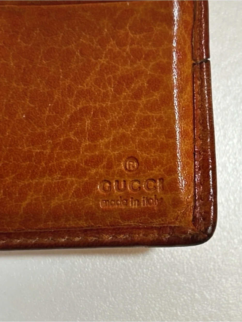 Gucci Brown Guccissima Leather Bifold Wallet